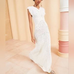 Ulla johnson milo dress in alabaster - Size S